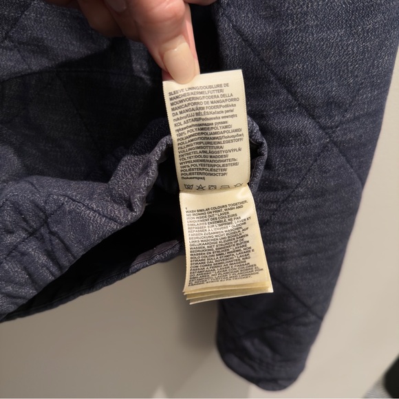 Lee Navy Blue Quilted Collar Jacket Men’s Size Medium - Picture 6 of 8